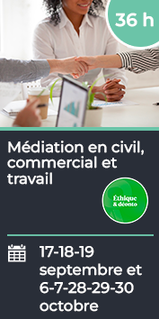 Médiation en civil, commercial et travail